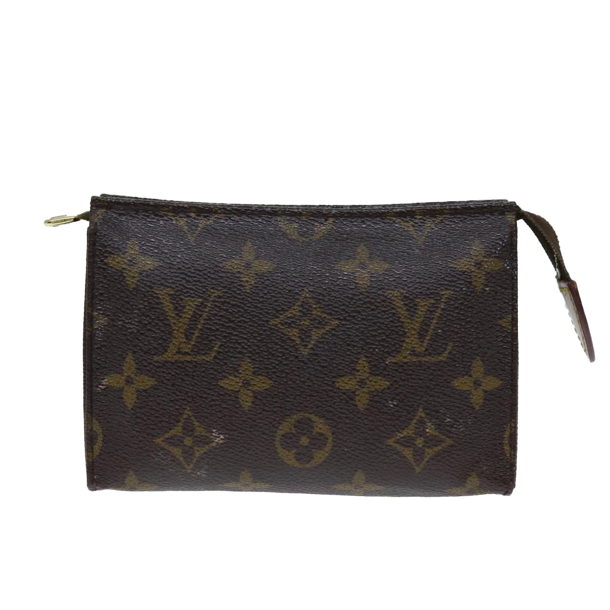 LOUIS VUITTON Monogram Poche Toilette 15 Pouch M47546 LV Auth 81479