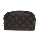 LOUIS VUITTON Monogram Pochette Cosmetic PM Cosmetic Pouch M47515 LV Auth 81496-2