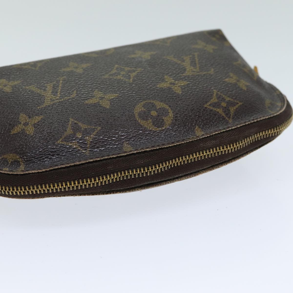 LOUIS VUITTON Monogram Pochette Cosmetic PM Cosmetic Pouch M47515 LV Auth 81496