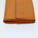 LOUIS VUITTON Epi Portemonnaie Bier Karten Kredit Mandarin M6348H LV Auth 81498-3