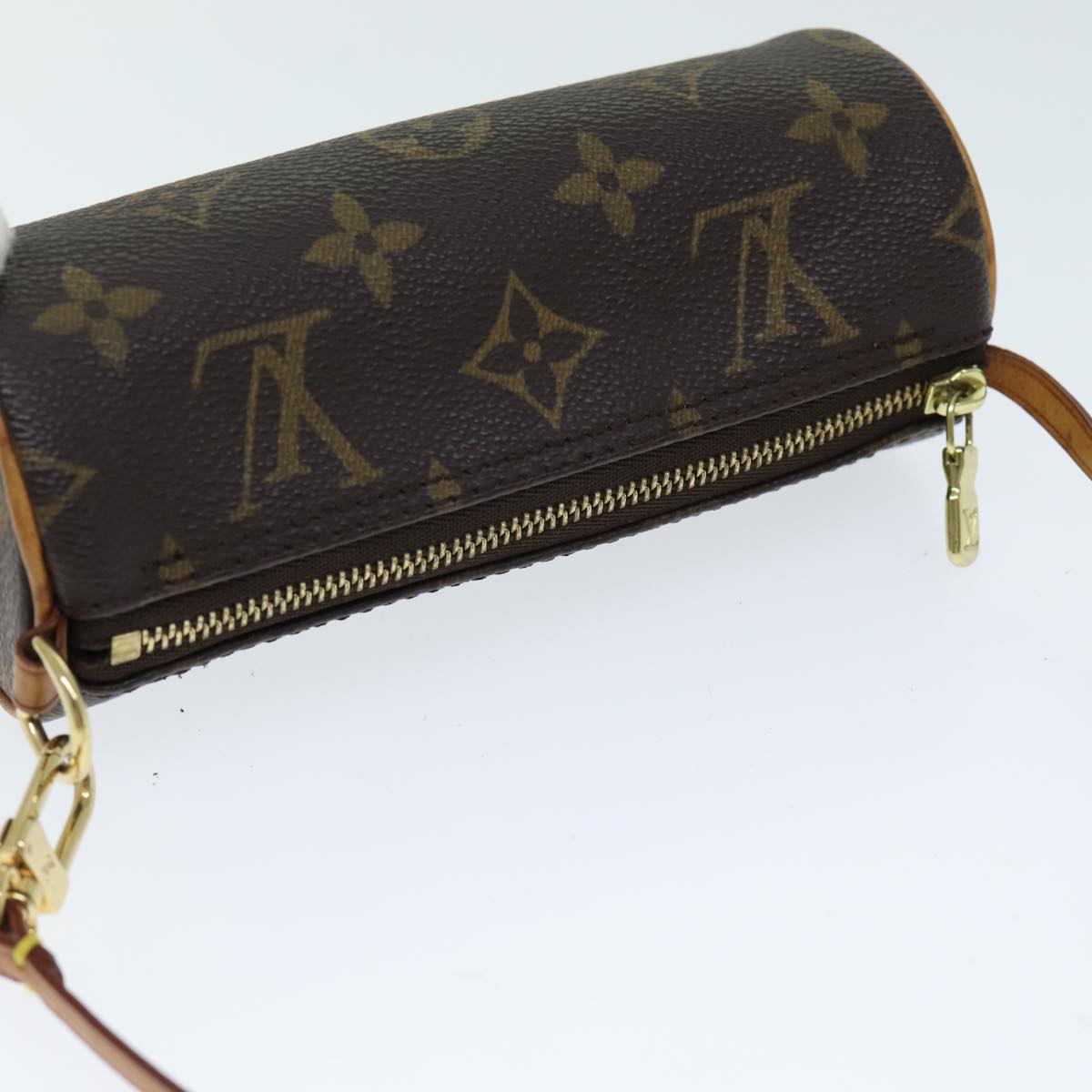 LOUIS VUITTON Monogram Papillon Pouch Pouch LV Auth 81500