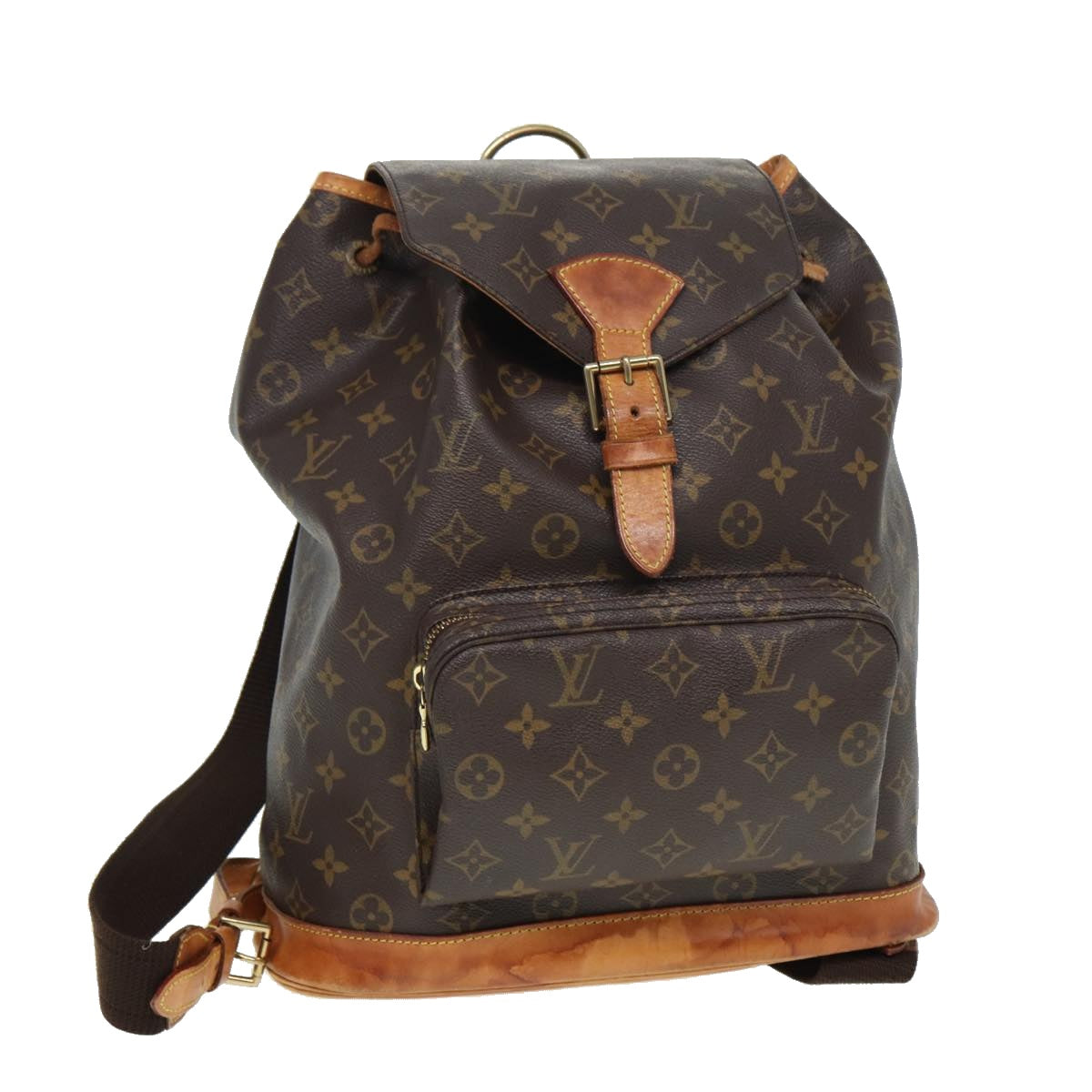 LOUIS VUITTON Monogram Montsouris GM Backpack M51135 LV Auth 81505