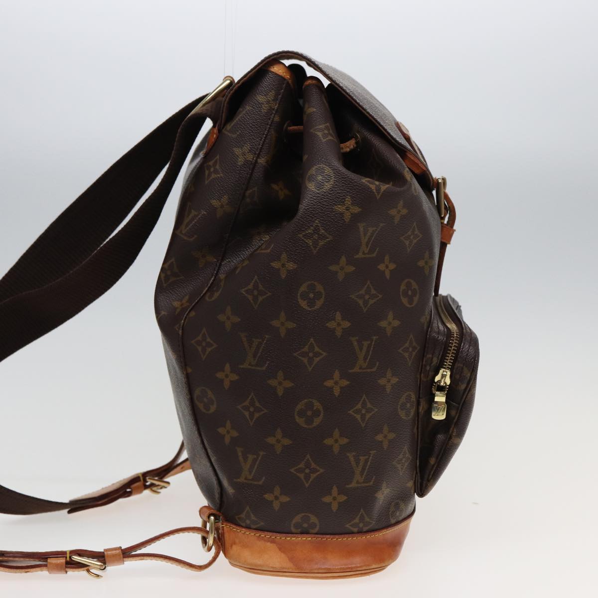 LOUIS VUITTON Monogram Montsouris GM Backpack M51135 LV Auth 81505