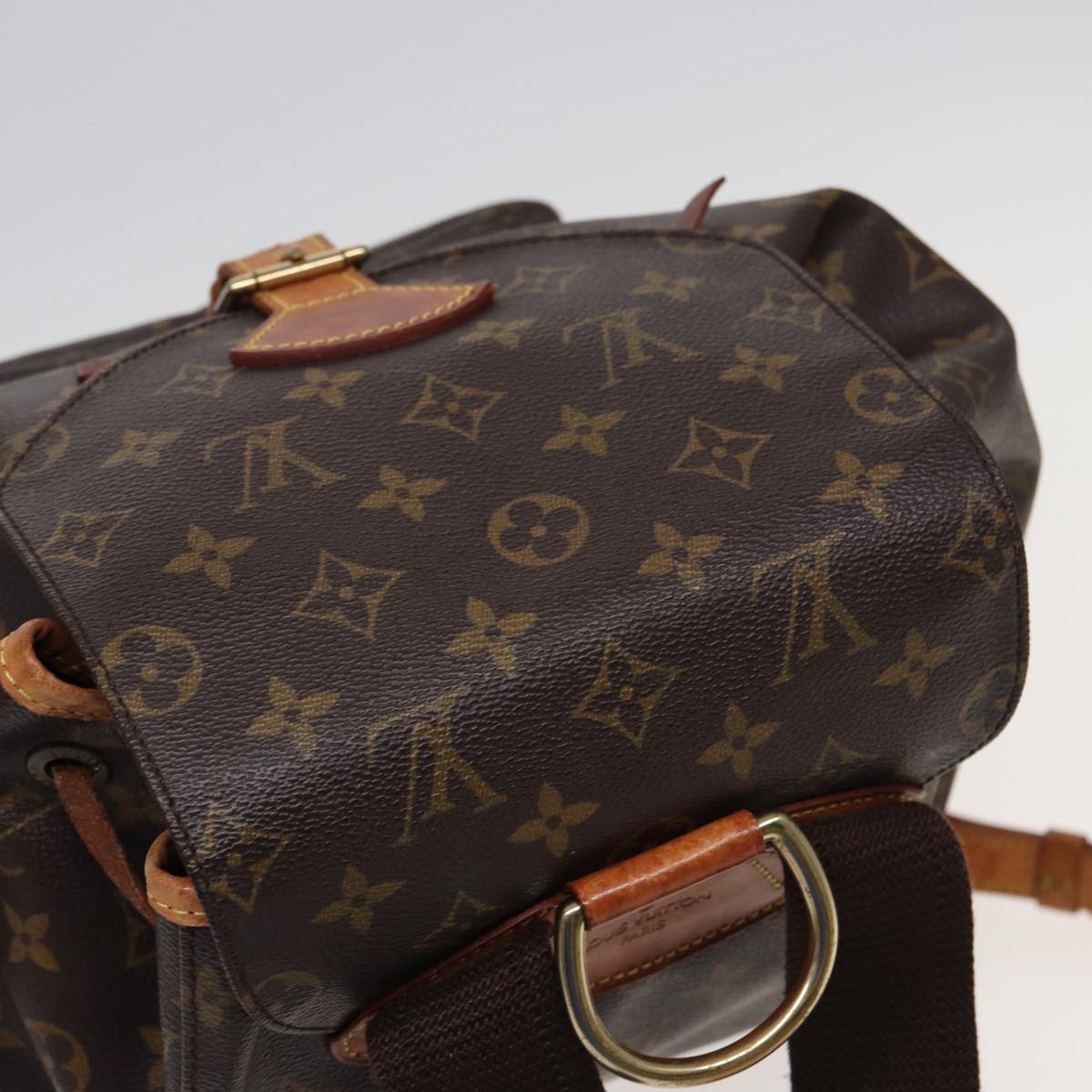 LOUIS VUITTON Monogram Montsouris GM Backpack M51135 LV Auth 81505