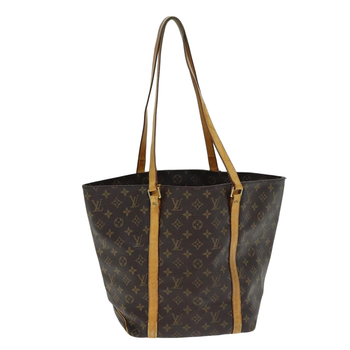 LOUIS VUITTON Monogram Sac Shopping Tote Bag M51108 LV Auth 81516