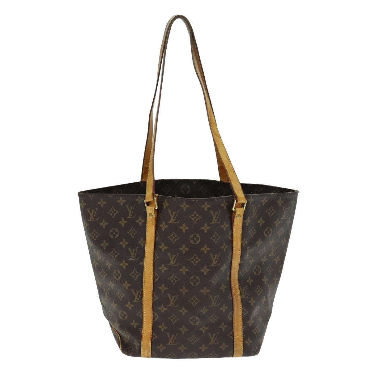 LOUIS VUITTON Monogram Sac Shopping Tote Bag M51108 LV Auth 81516