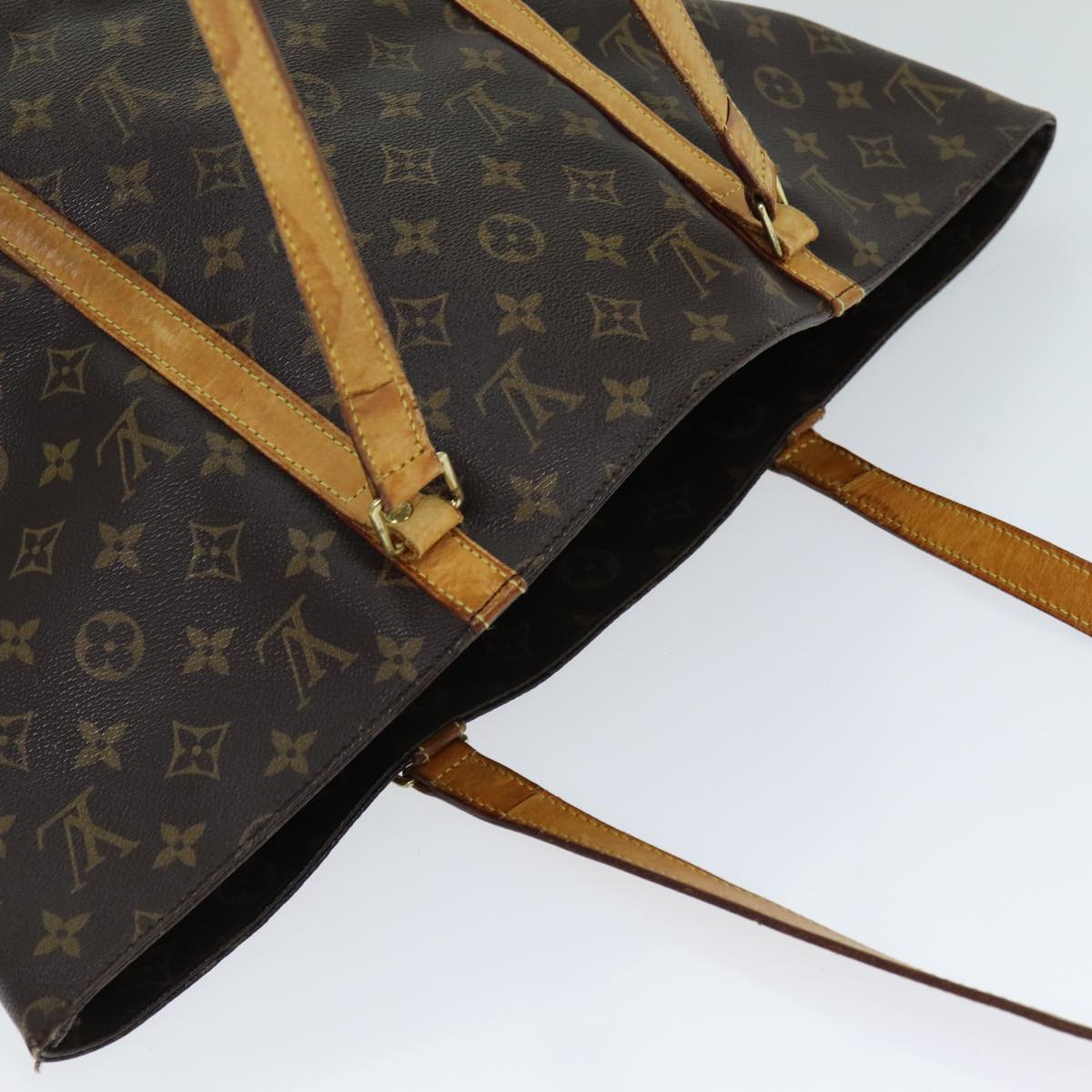 LOUIS VUITTON Monogram Sac Shopping Tote Bag M51108 LV Auth 81516