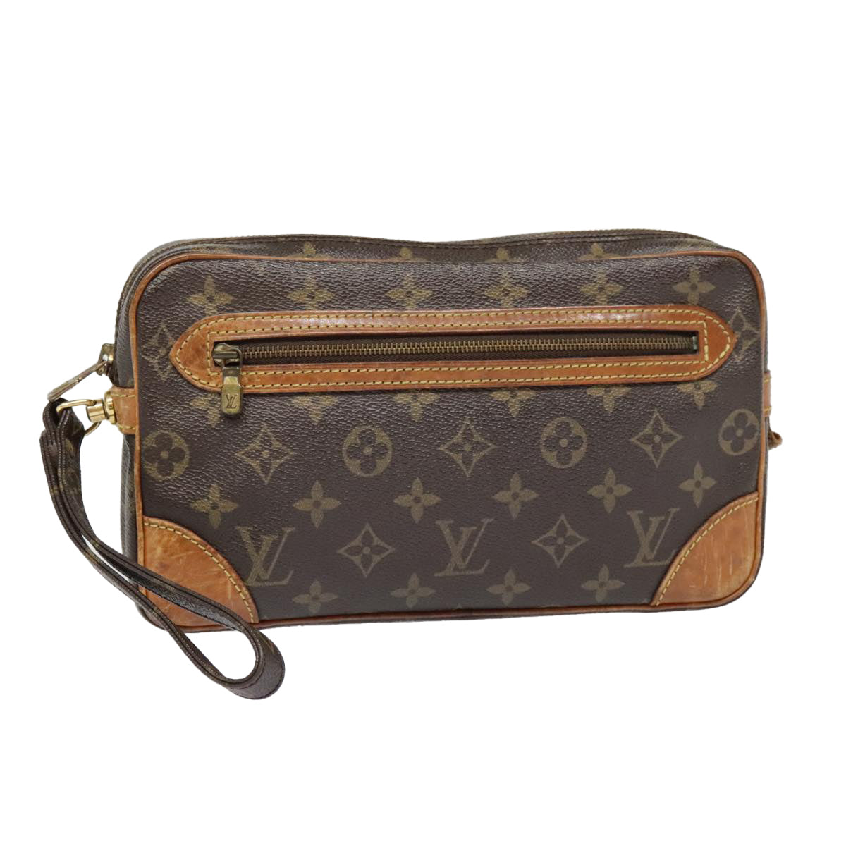 LOUIS VUITTON Monogram Marly Dragonne GM Clutch Bag M51825 LV Auth 81526