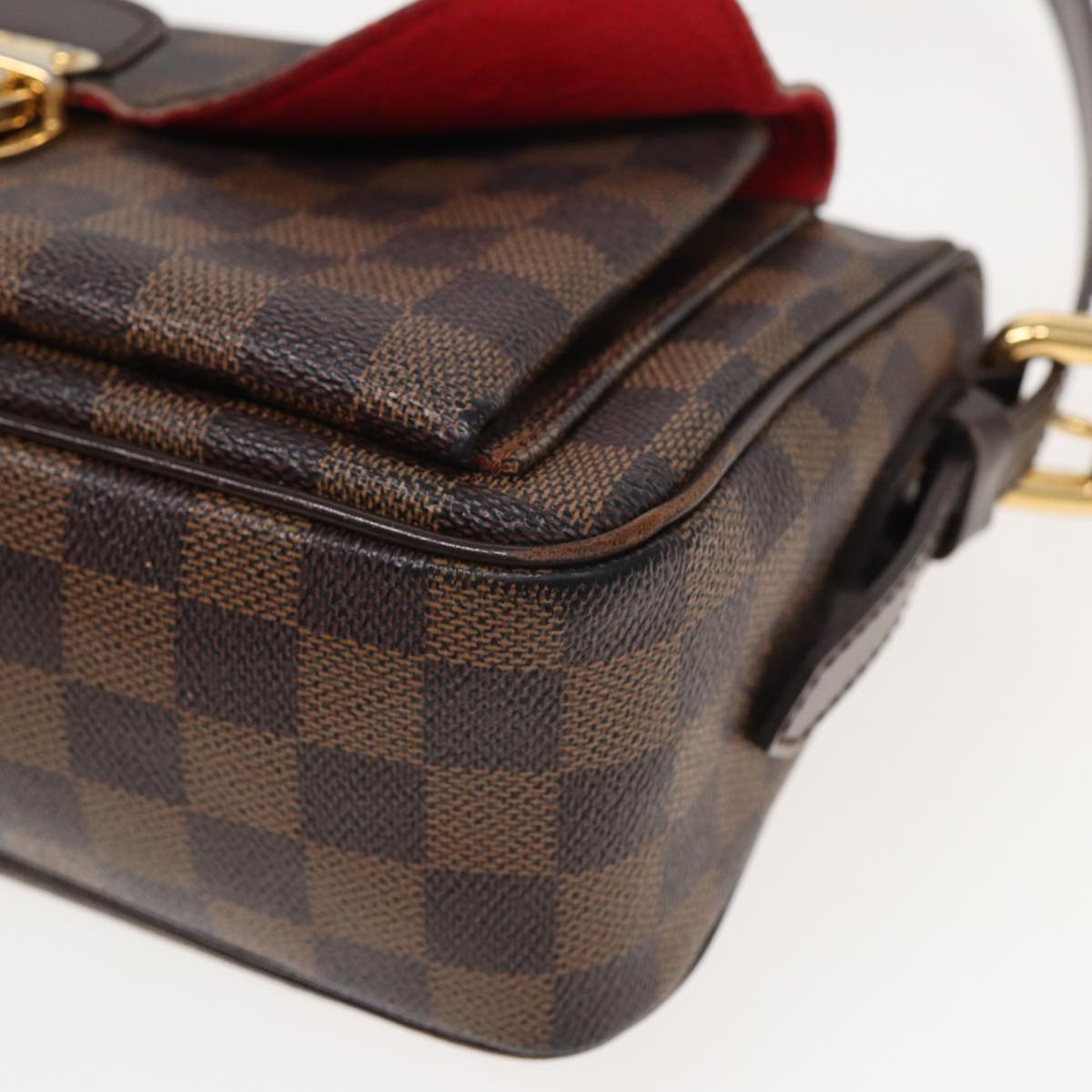 LOUIS VUITTON Damier Ebene Ravello GM Shoulder Bag N60006 LV Auth 81532