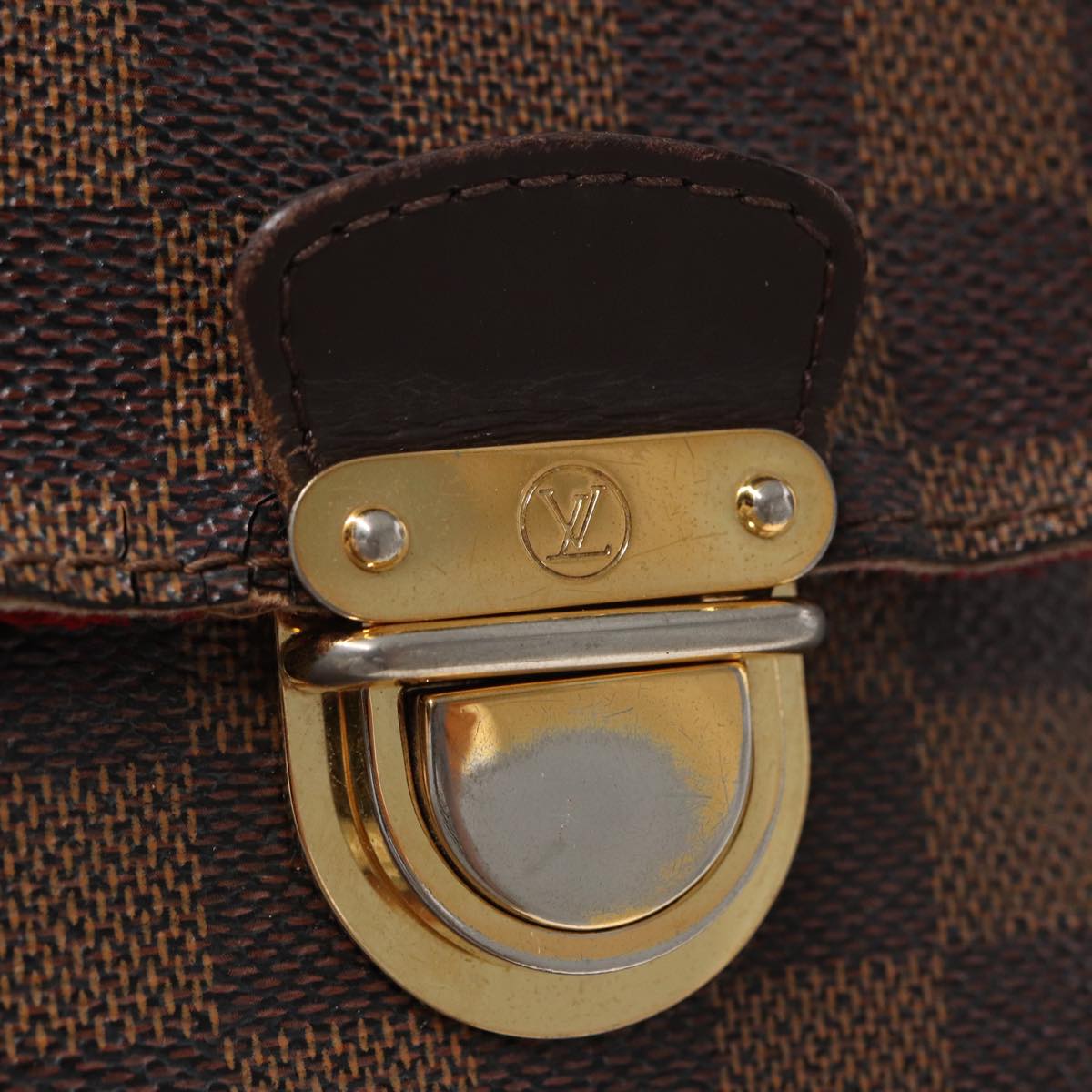 LOUIS VUITTON Damier Ebene Ravello GM Shoulder Bag N60006 LV Auth 81532