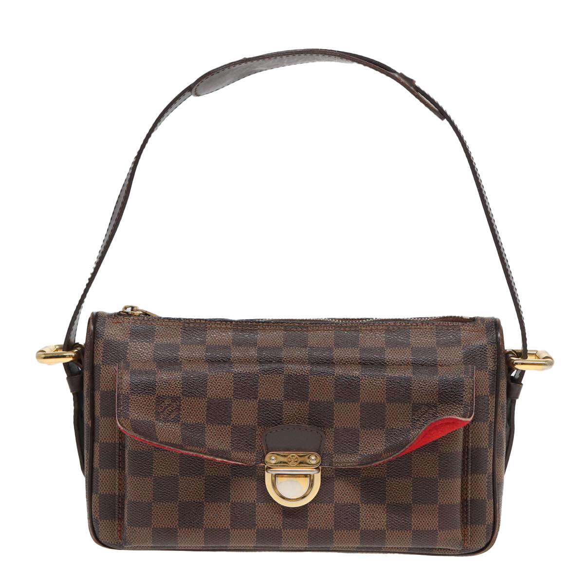 LOUIS VUITTON Damier Ebene Ravello GM Shoulder Bag N60006 LV Auth 81532