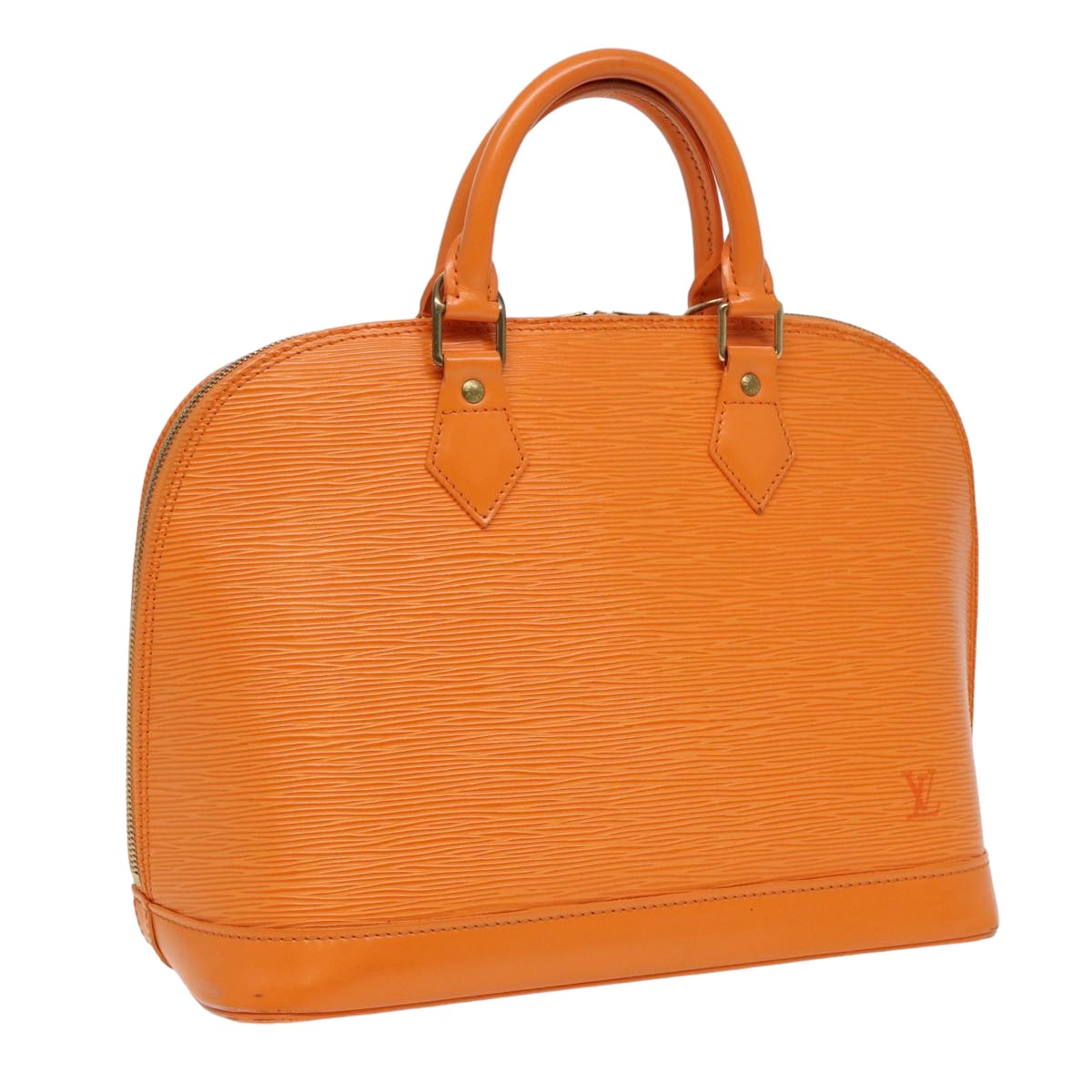 LOUIS VUITTON Epi Alma Hand Bag Orange Mandarin M5214H LV Auth 81538