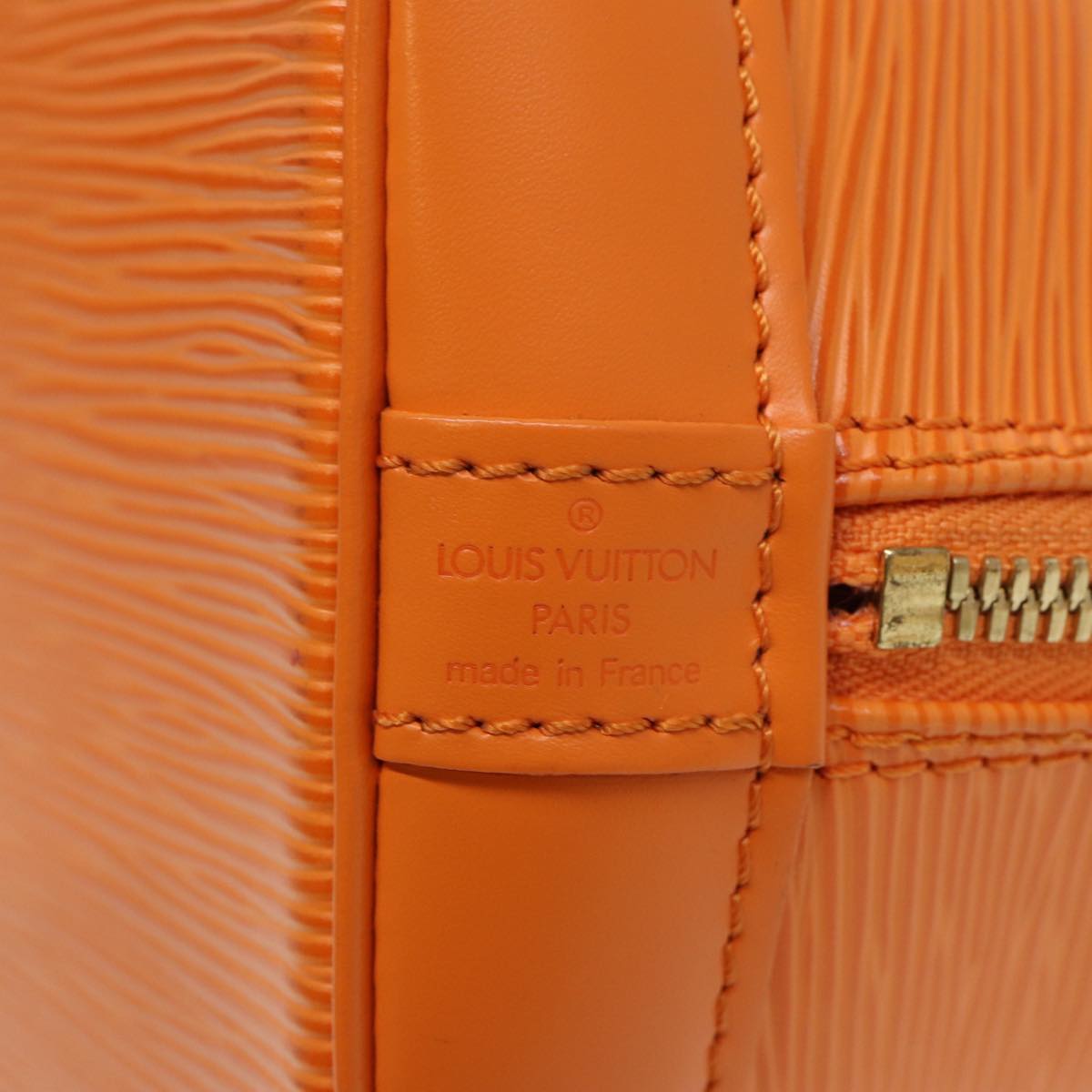 LOUIS VUITTON Epi Alma Hand Bag Orange Mandarin M5214H LV Auth 81538