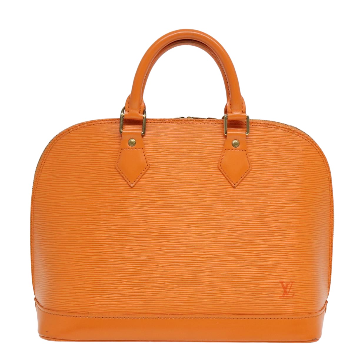 LOUIS VUITTON Epi Alma Hand Bag Orange Mandarin M5214H LV Auth 81538