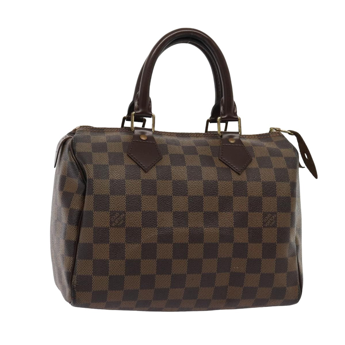 LOUIS VUITTON Damier Ebene Speedy 25 Hand Bag N41532 LV Auth 81540