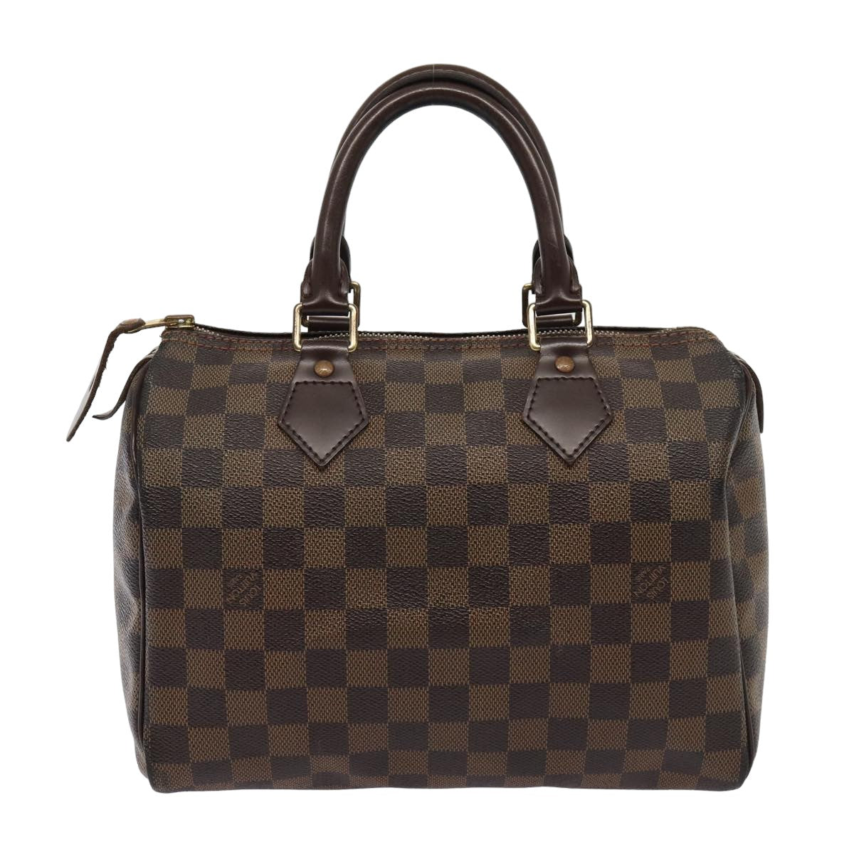 LOUIS VUITTON Damier Ebene Speedy 25 Hand Bag N41532 LV Auth 81540