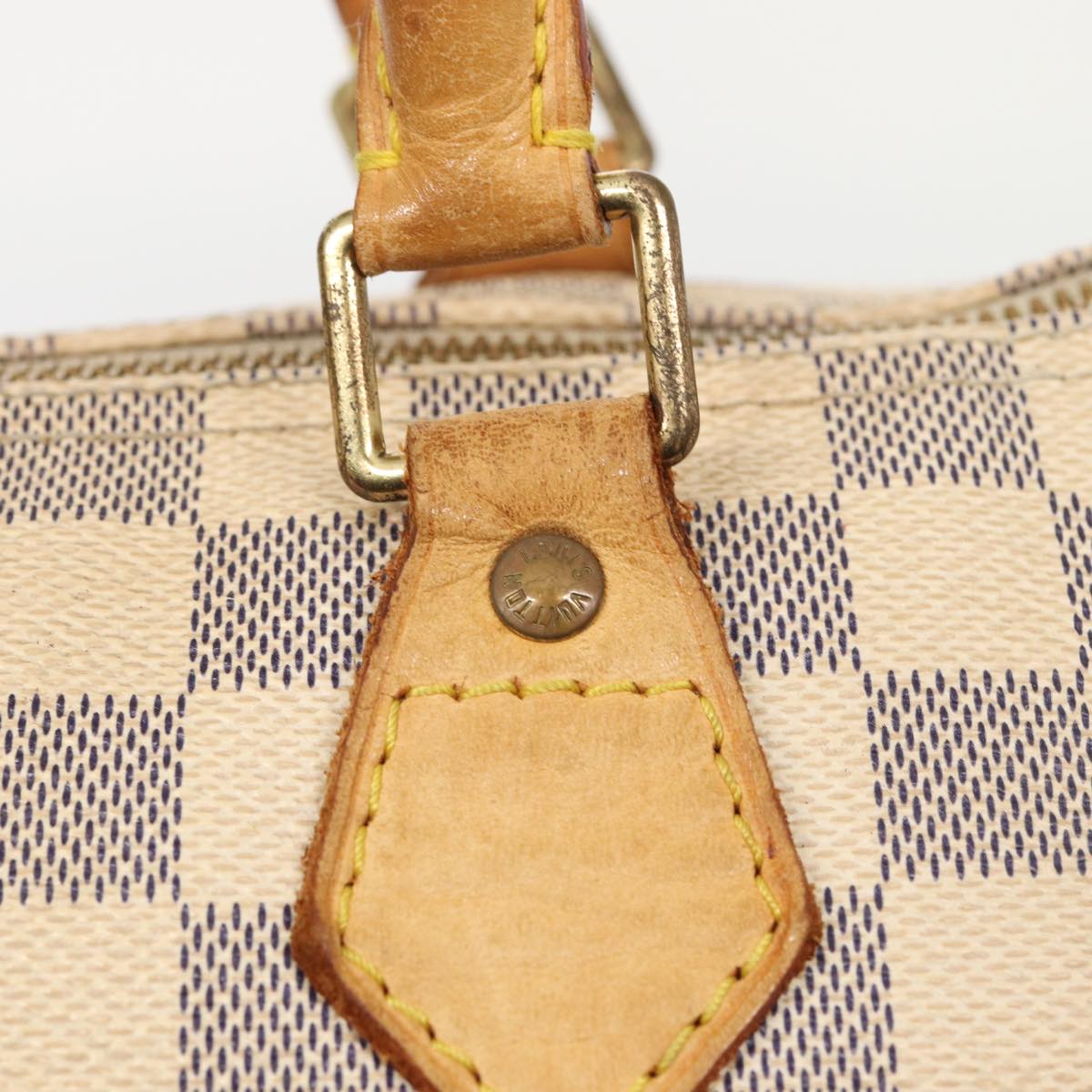 LOUIS VUITTON Damier Azur Speedy 25 Hand Bag N41534 LV Auth 81541