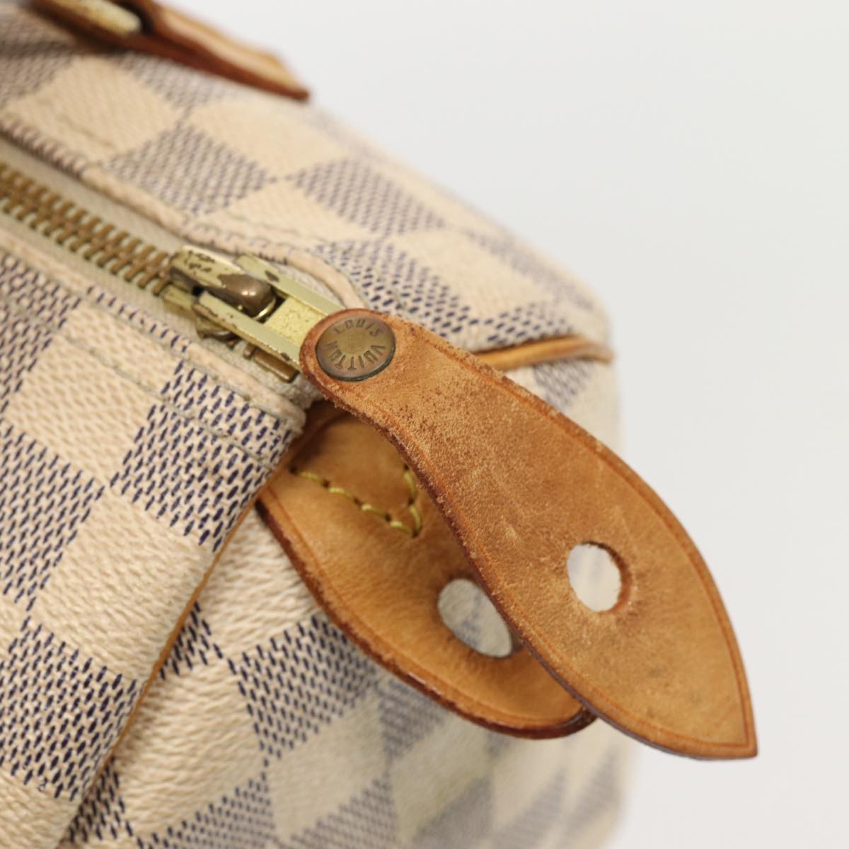 LOUIS VUITTON Damier Azur Speedy 25 Hand Bag N41534 LV Auth 81541