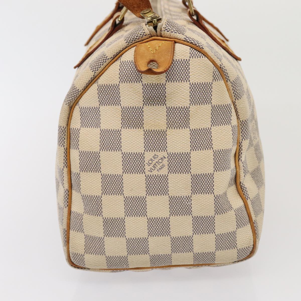 LOUIS VUITTON Damier Azur Speedy 25 Hand Bag N41534 LV Auth 81541