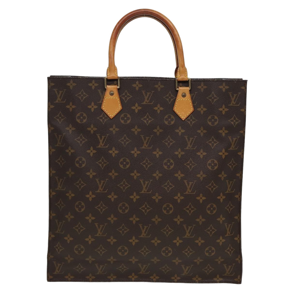 LOUIS VUITTON Monogram Sac Plat Hand Bag M51140 LV Auth 81543 - 0