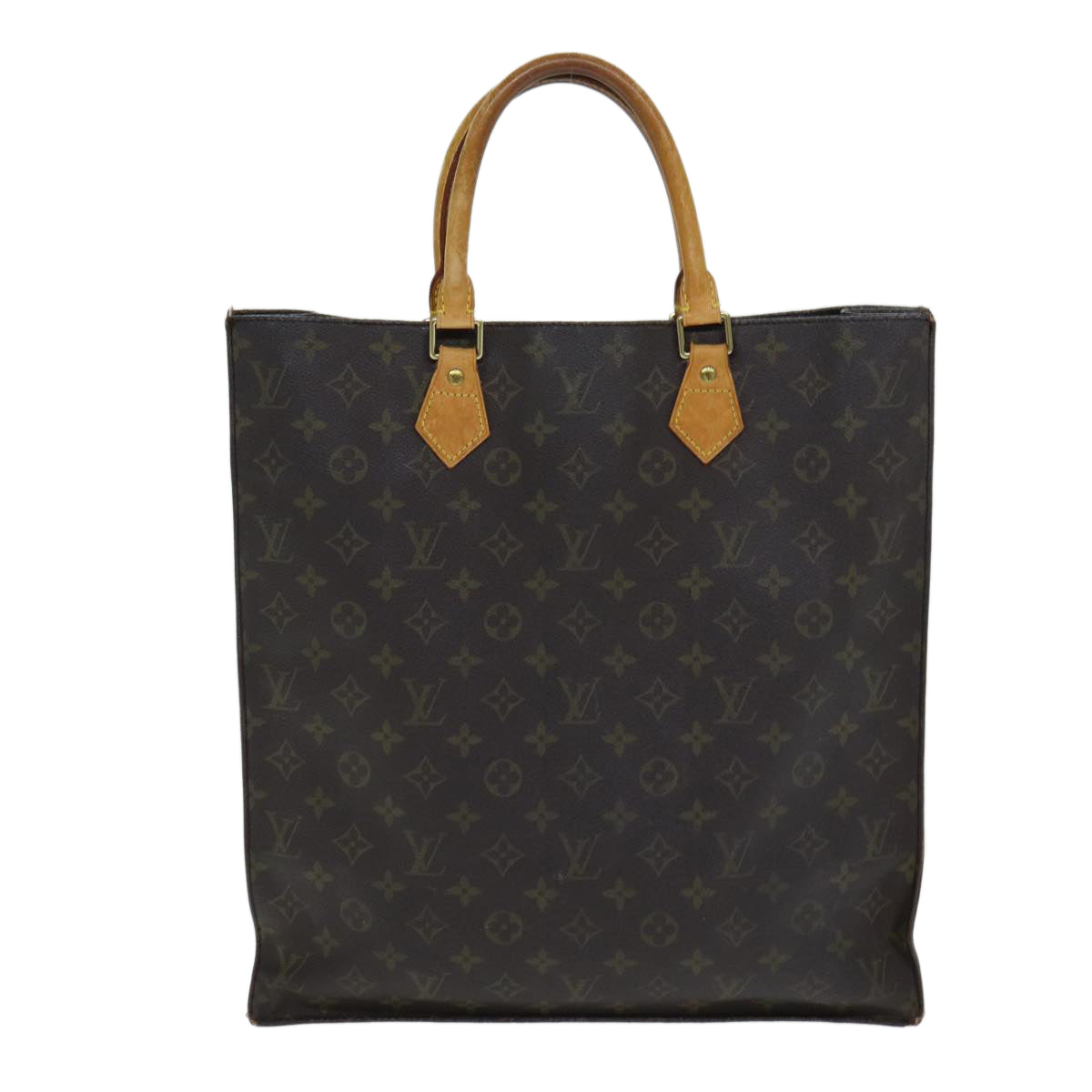 LOUIS VUITTON Monogram Sac Plat Hand Bag M51140 LV Auth 81545 - 0