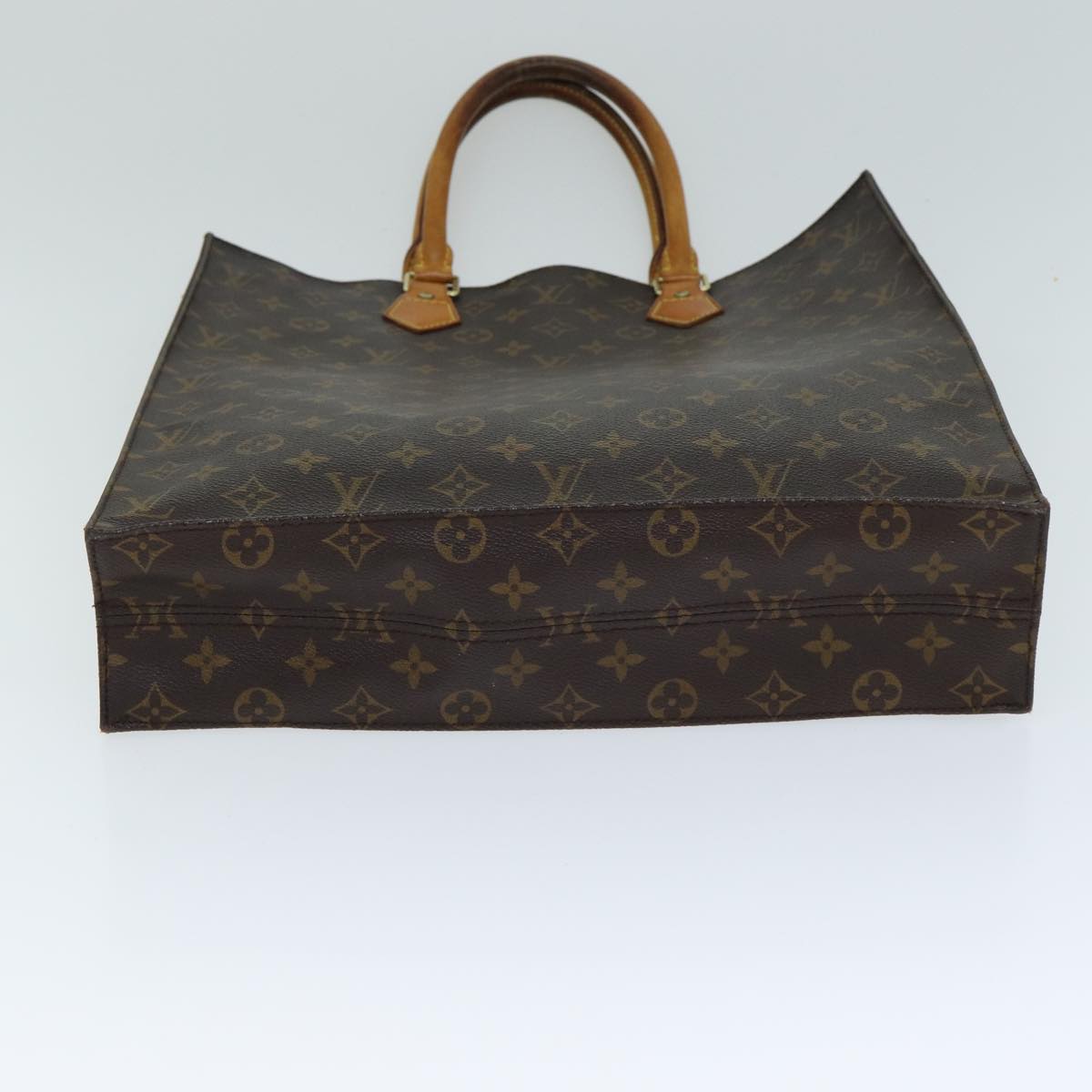 LOUIS VUITTON Monogram Sac Plat Hand Bag M51140 LV Auth 81546