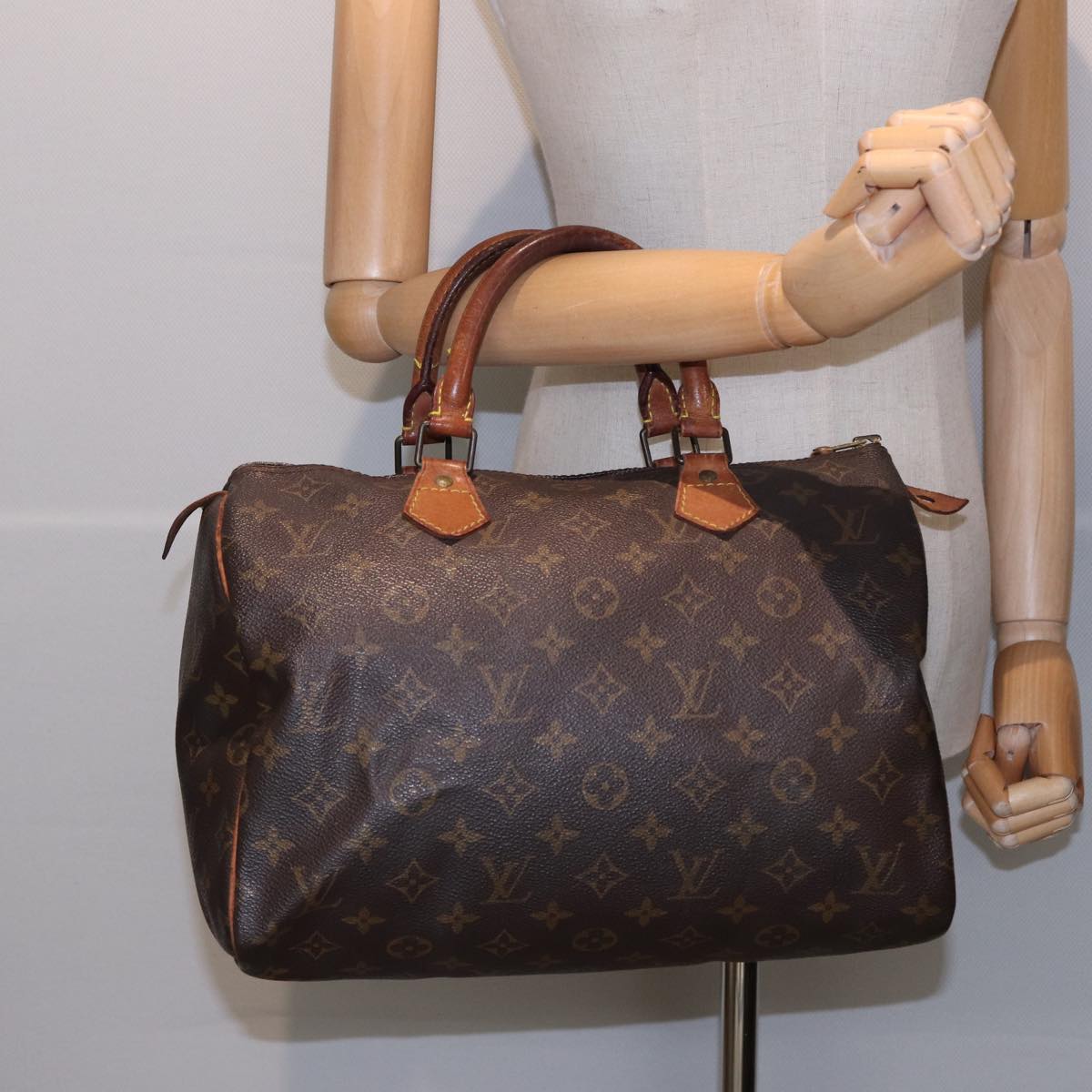 LOUIS VUITTON Monogram Speedy 30 Hand Bag M41526 LV Auth 81549