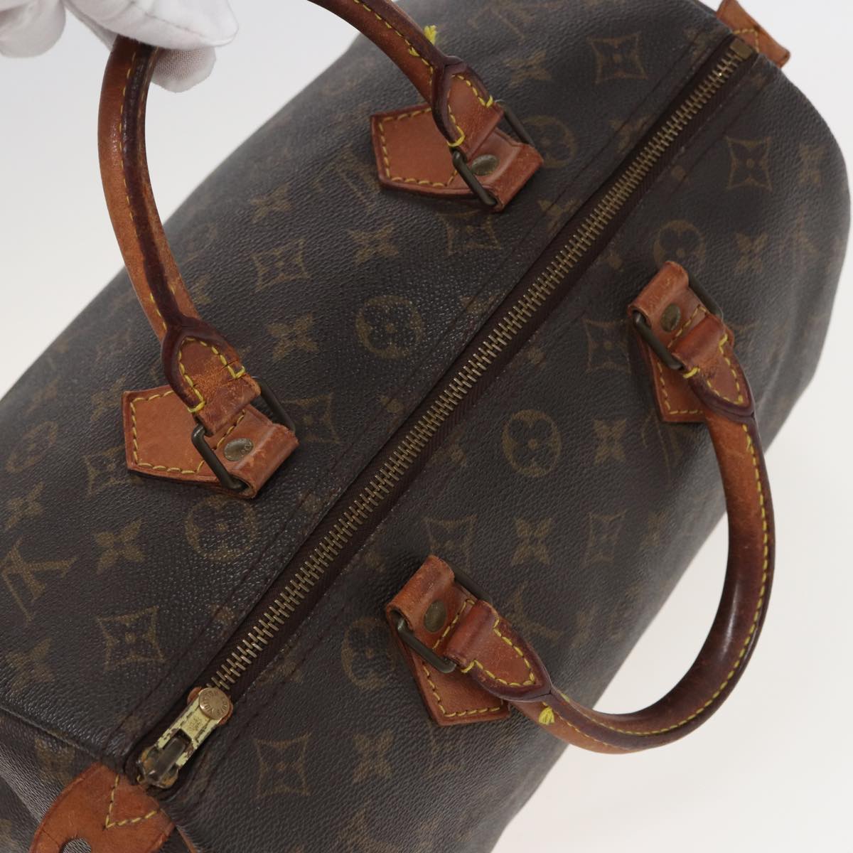 LOUIS VUITTON Monogram Speedy 30 Hand Bag M41526 LV Auth 81549