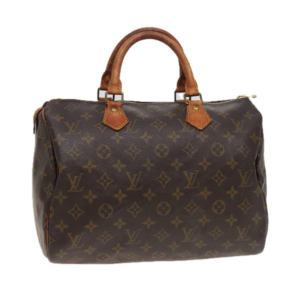 LOUIS VUITTON Monogram Speedy 30 Hand Bag M41526 LV Auth 81550