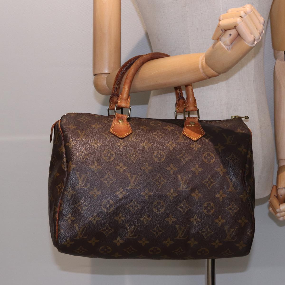 LOUIS VUITTON Monogram Speedy 30 Hand Bag M41526 LV Auth 81550