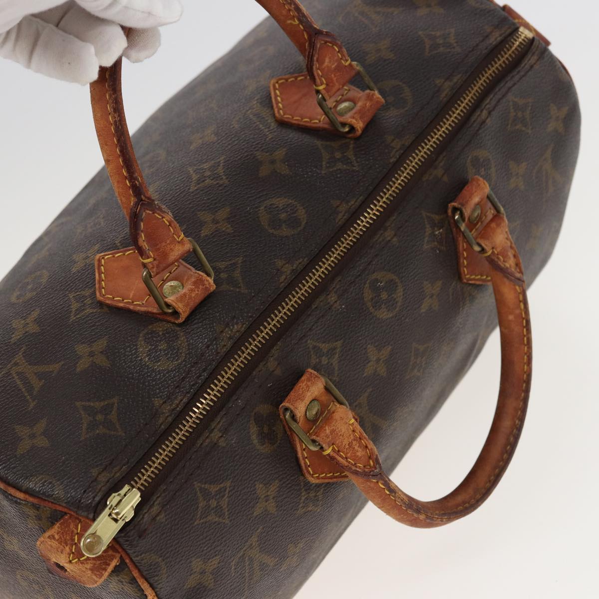 LOUIS VUITTON Monogram Speedy 30 Hand Bag M41526 LV Auth 81550