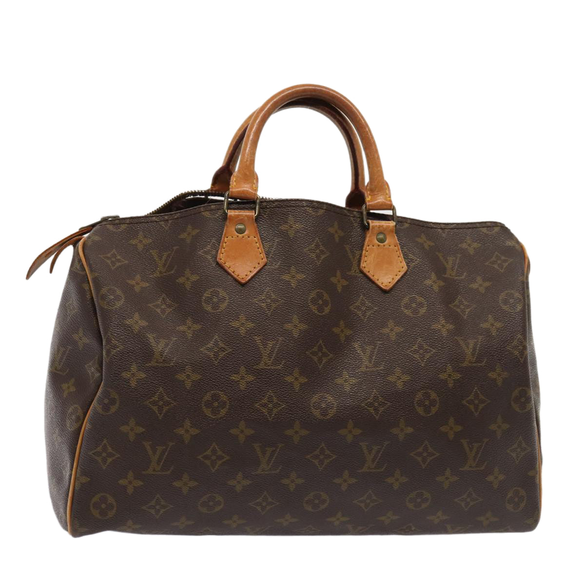 LOUIS VUITTON Monogram Speedy 35 Hand Bag M41524 LV Auth 81552