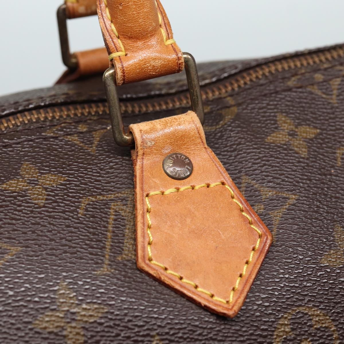 LOUIS VUITTON Monogram Speedy 35 Hand Bag M41524 LV Auth 81553