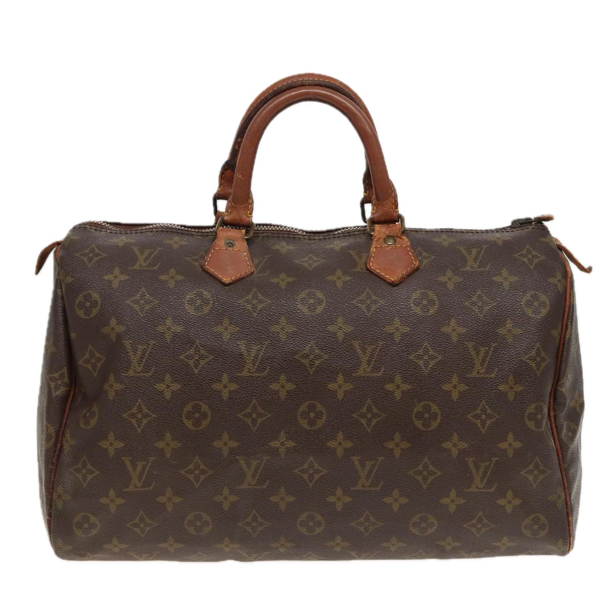 LOUIS VUITTON Monogram Speedy 35 Hand Bag M41524 LV Auth 81554