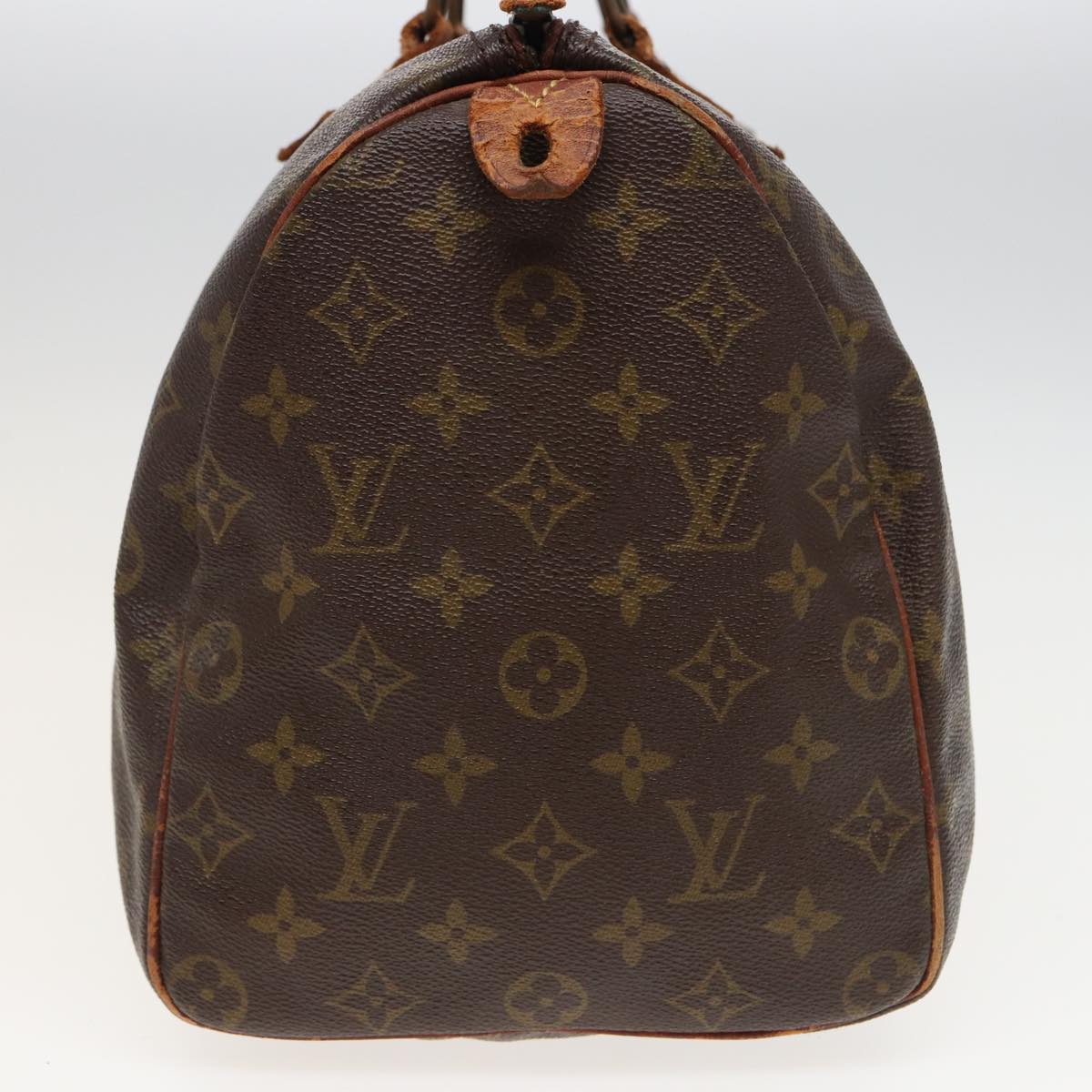 LOUIS VUITTON Monogram Speedy 35 Hand Bag M41524 LV Auth 81554