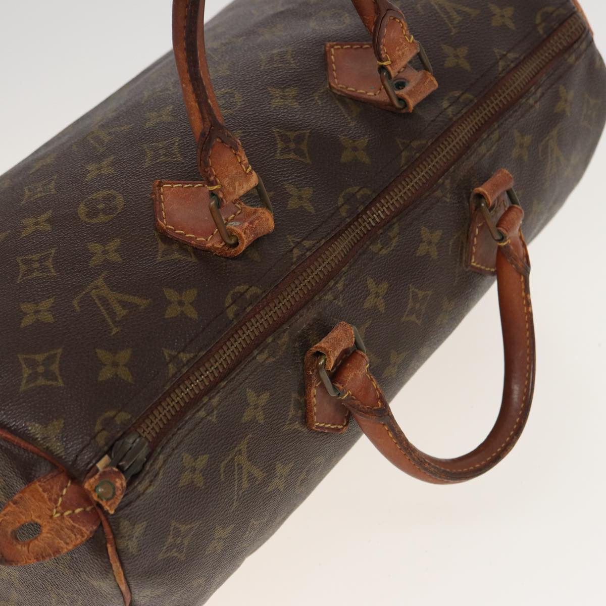 LOUIS VUITTON Monogram Speedy 35 Hand Bag M41524 LV Auth 81554