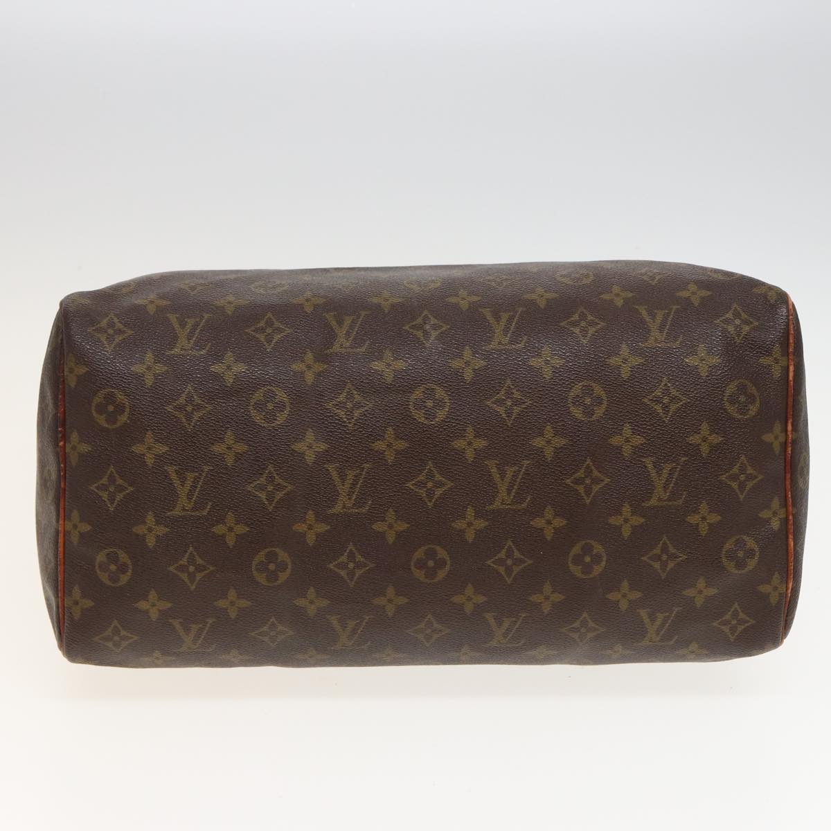 LOUIS VUITTON Monogram Speedy 35 Hand Bag M41524 LV Auth 81554