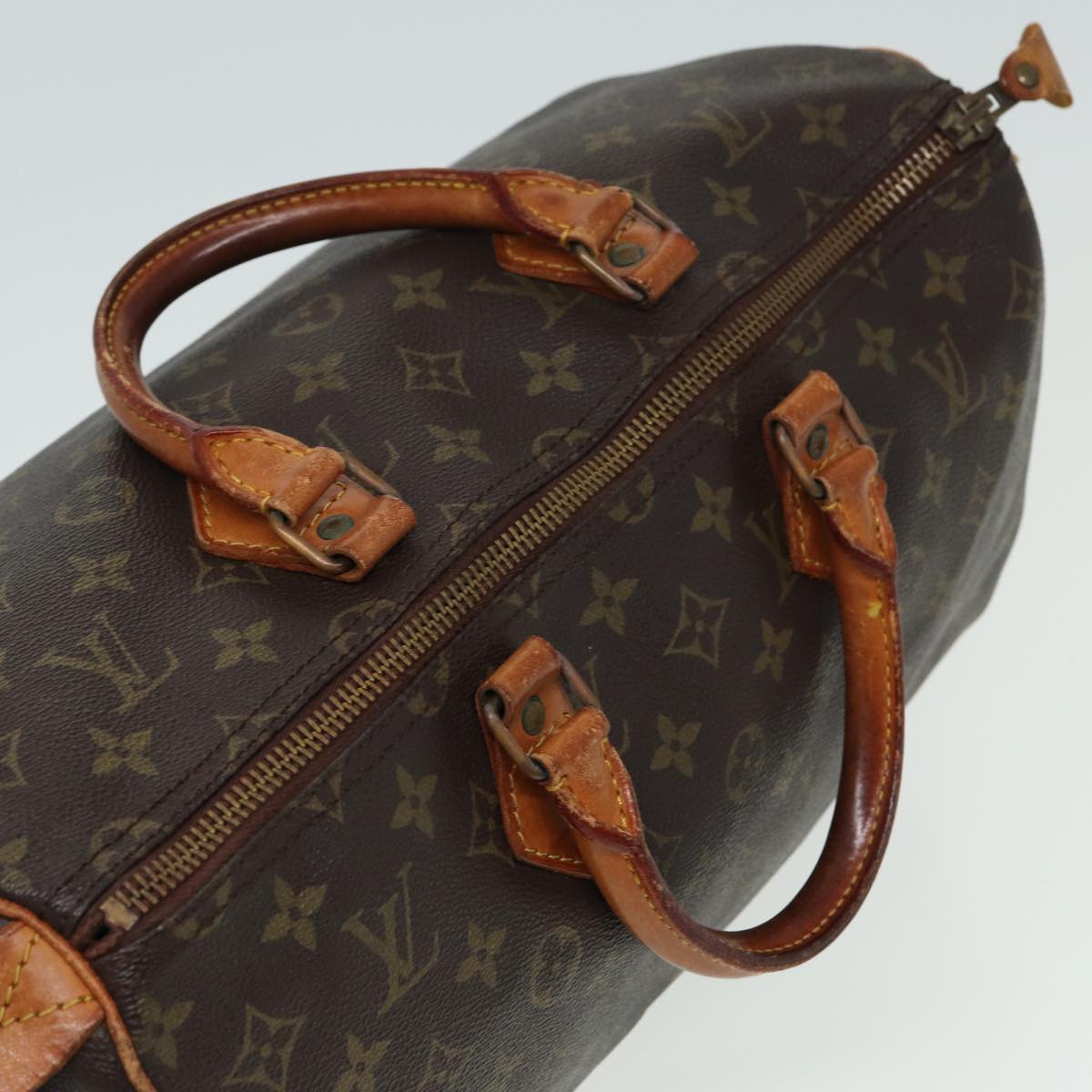 LOUIS VUITTON Monogram Speedy 35 Hand Bag M41524 LV Auth 81555