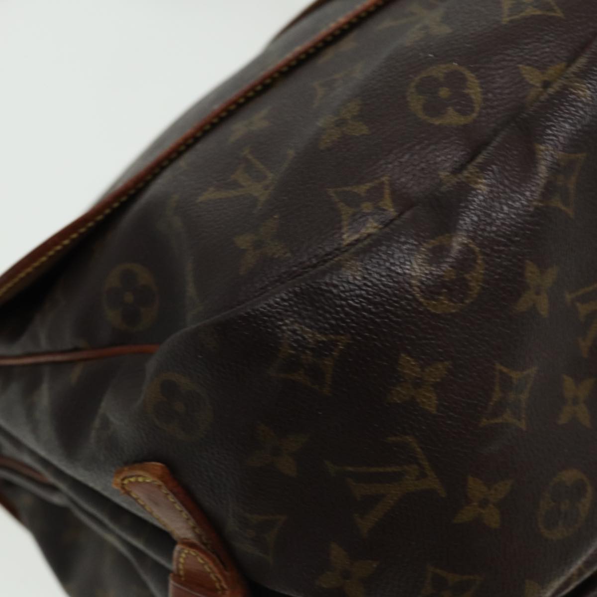 LOUIS VUITTON Monogram Saumur 35 Shoulder Bag M42254 LV Auth 81558