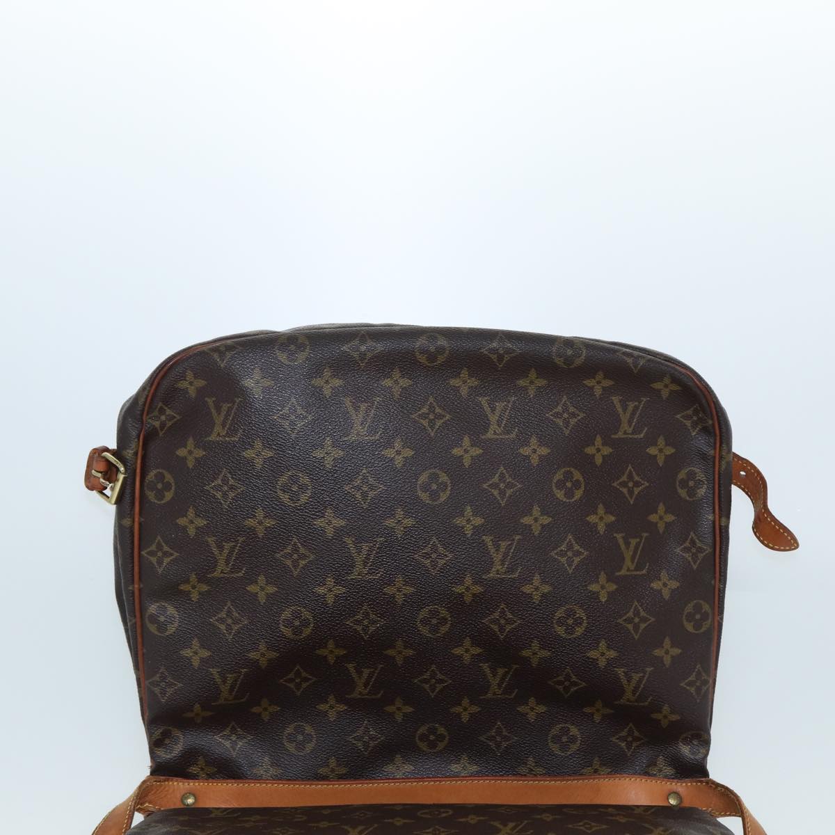 LOUIS VUITTON Monogram Saumur 35 Shoulder Bag M42254 LV Auth 81558