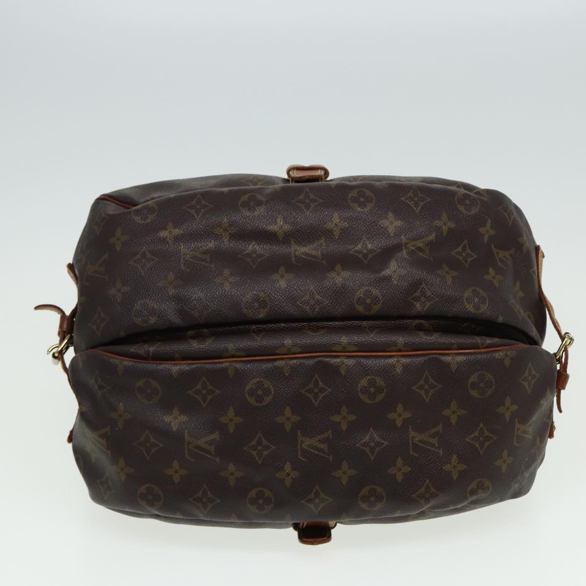 LOUIS VUITTON Monogram Saumur 35 Shoulder Bag M42254 LV Auth 81558