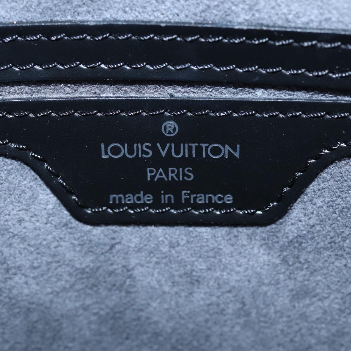 LOUIS VUITTON Epi Saint Jacques Powanie Long Bag Black M52332 LV Auth 81566