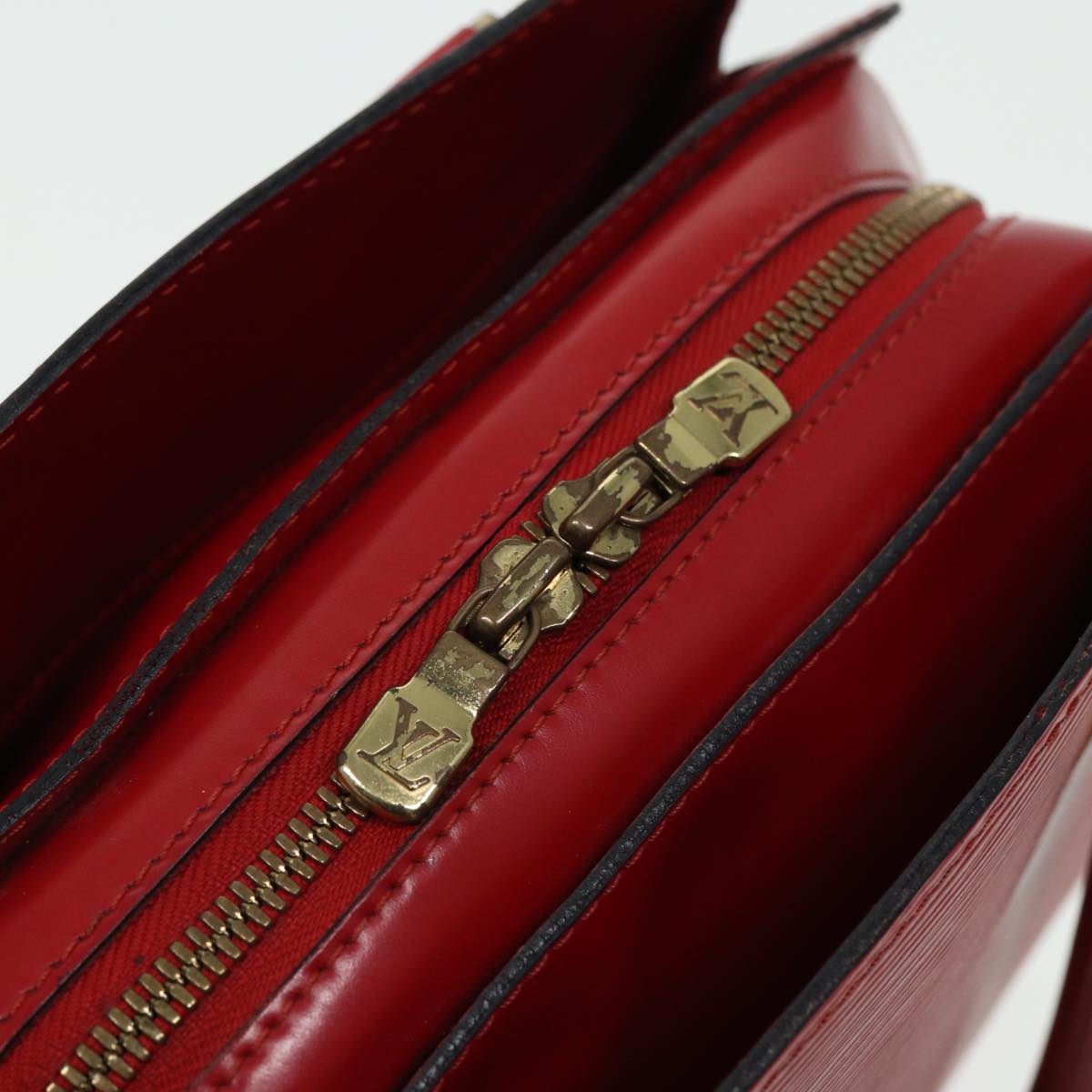 LOUIS VUITTON Epi Pont Neuf Hand Bag Red M52057 LV Auth 81568