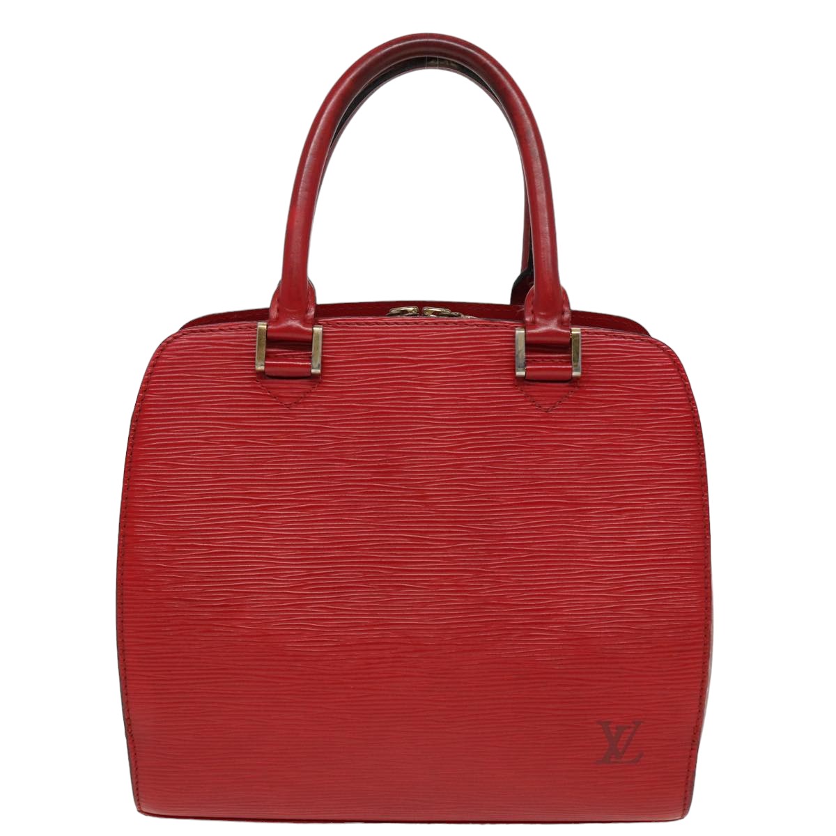 LOUIS VUITTON Epi Pont Neuf Hand Bag Red M52057 LV Auth 81568