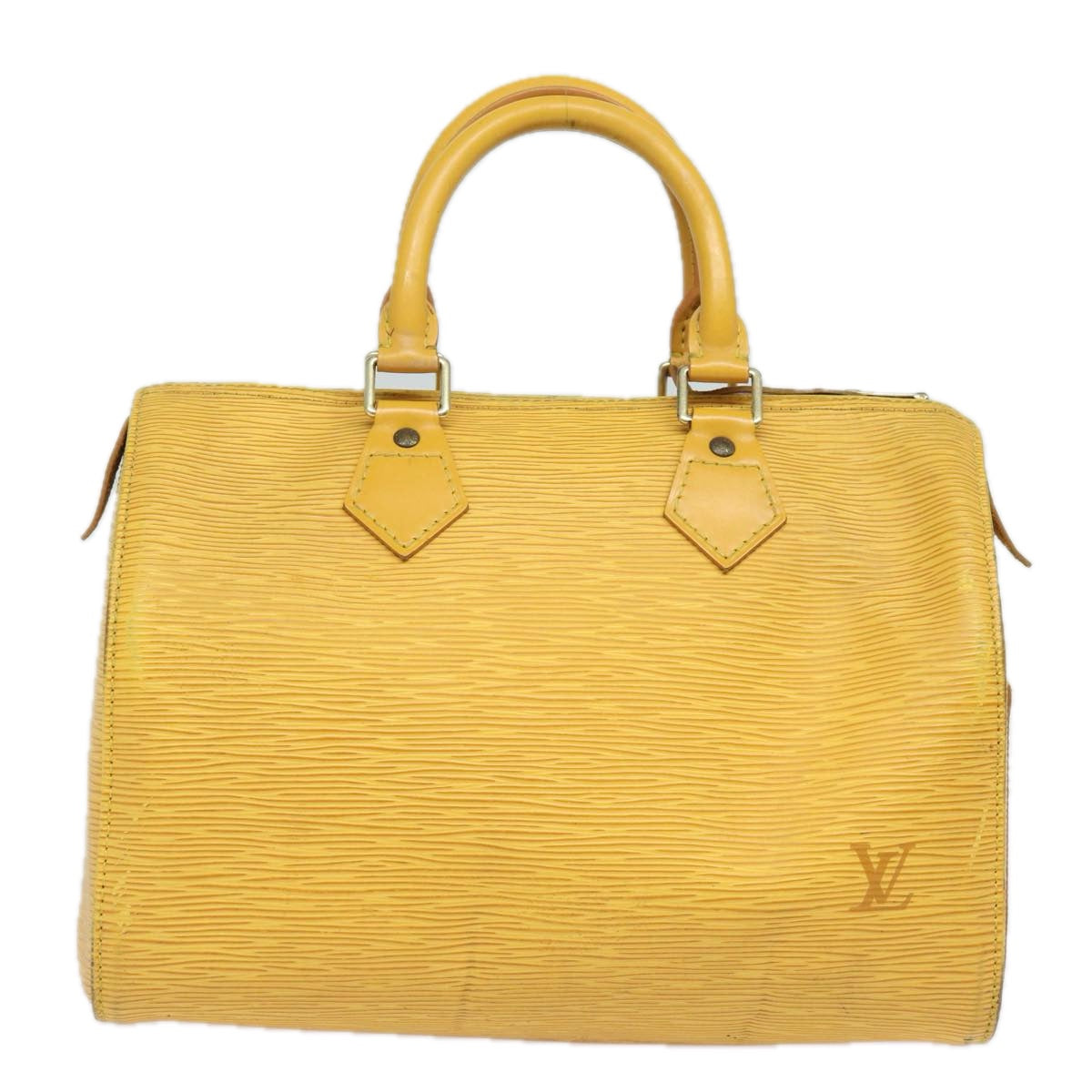 LOUIS VUITTON Epi Speedy 25 Hand Bag Tassili Yellow M43019 LV Auth 81569 - 0