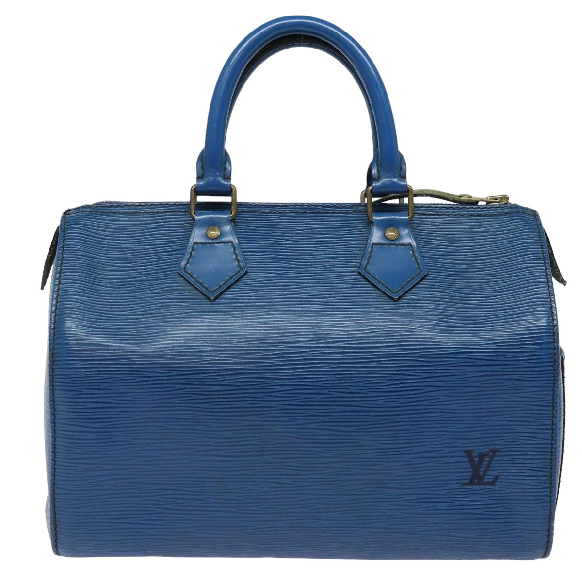 LOUIS VUITTON Epi Speedy 25 Hand Bag Toledo Blue M43015 LV Auth 81576 - 0