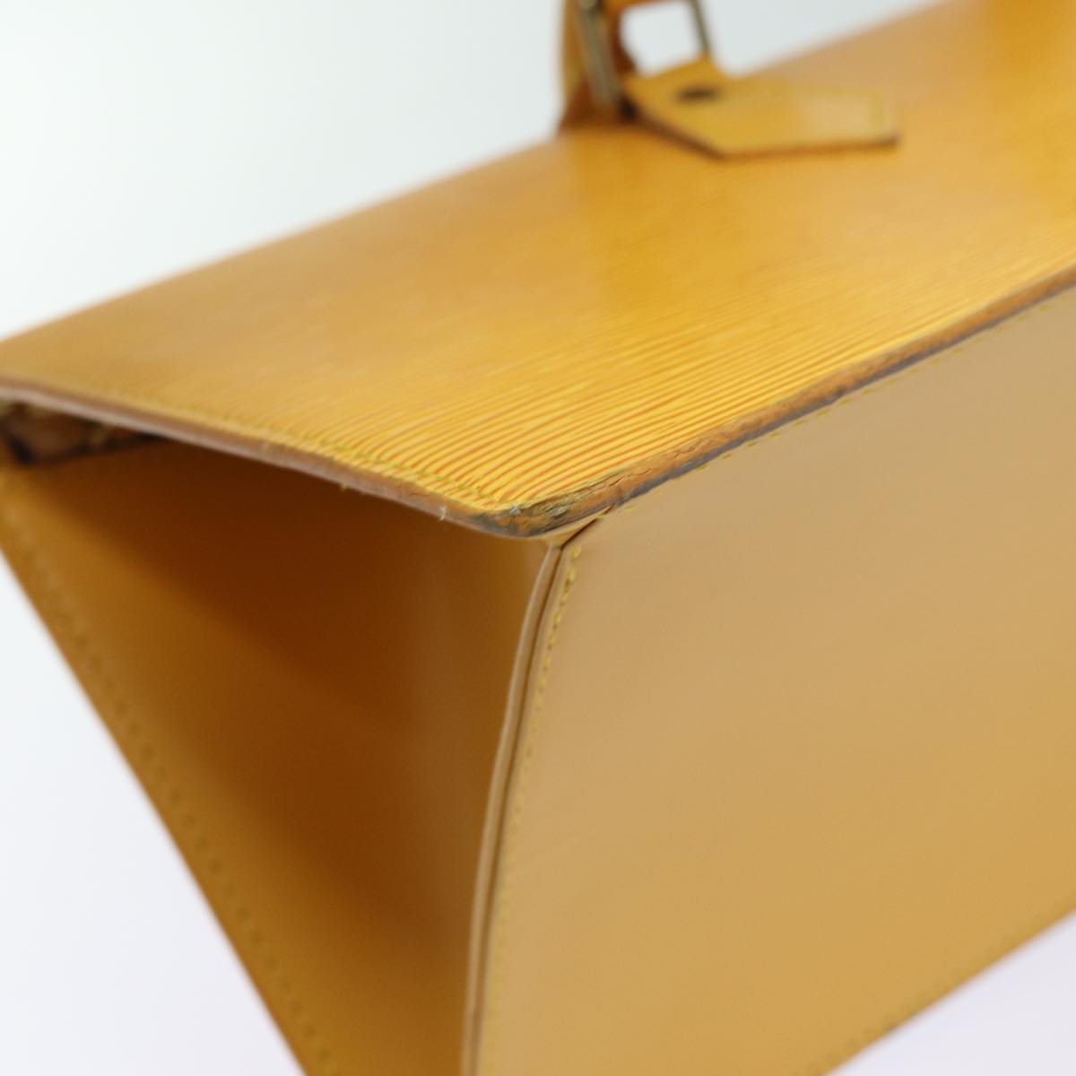 LOUIS VUITTON Epi Sac Triangle Hand Bag Yellow M52099 LV Auth 81577