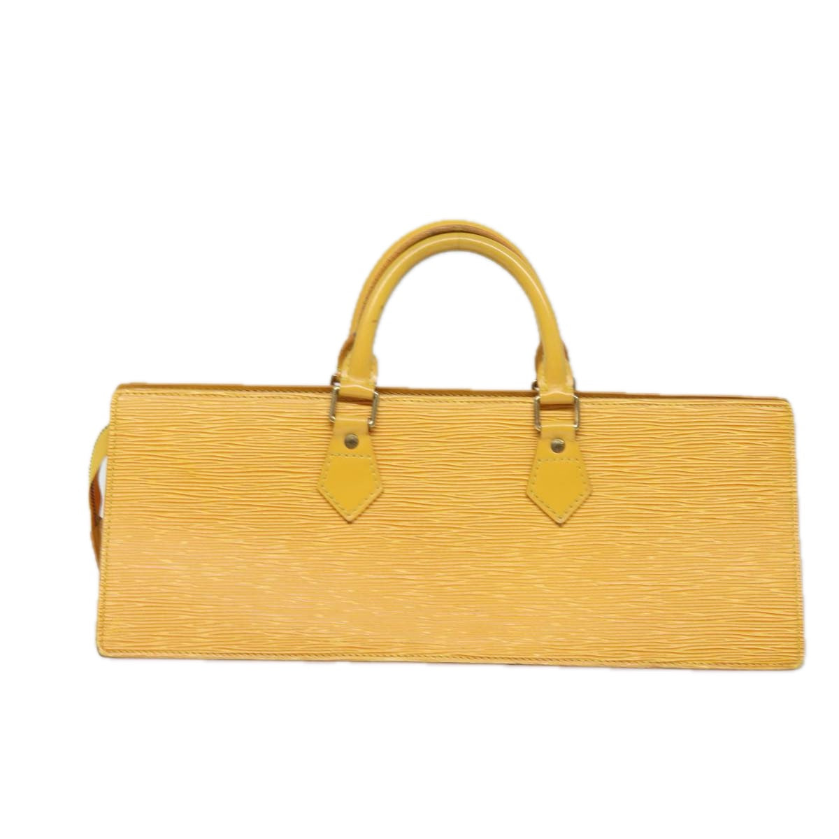 LOUIS VUITTON Epi Sac Triangle Hand Bag Yellow M52099 LV Auth 81577 - 0