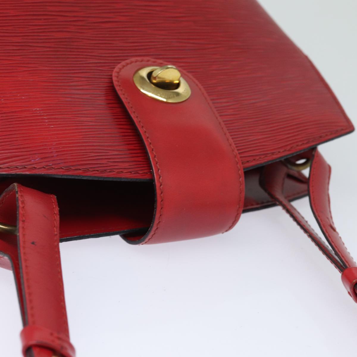 LOUIS VUITTON Epi Cluny Shoulder Bag Red M52257 LV Auth 81583