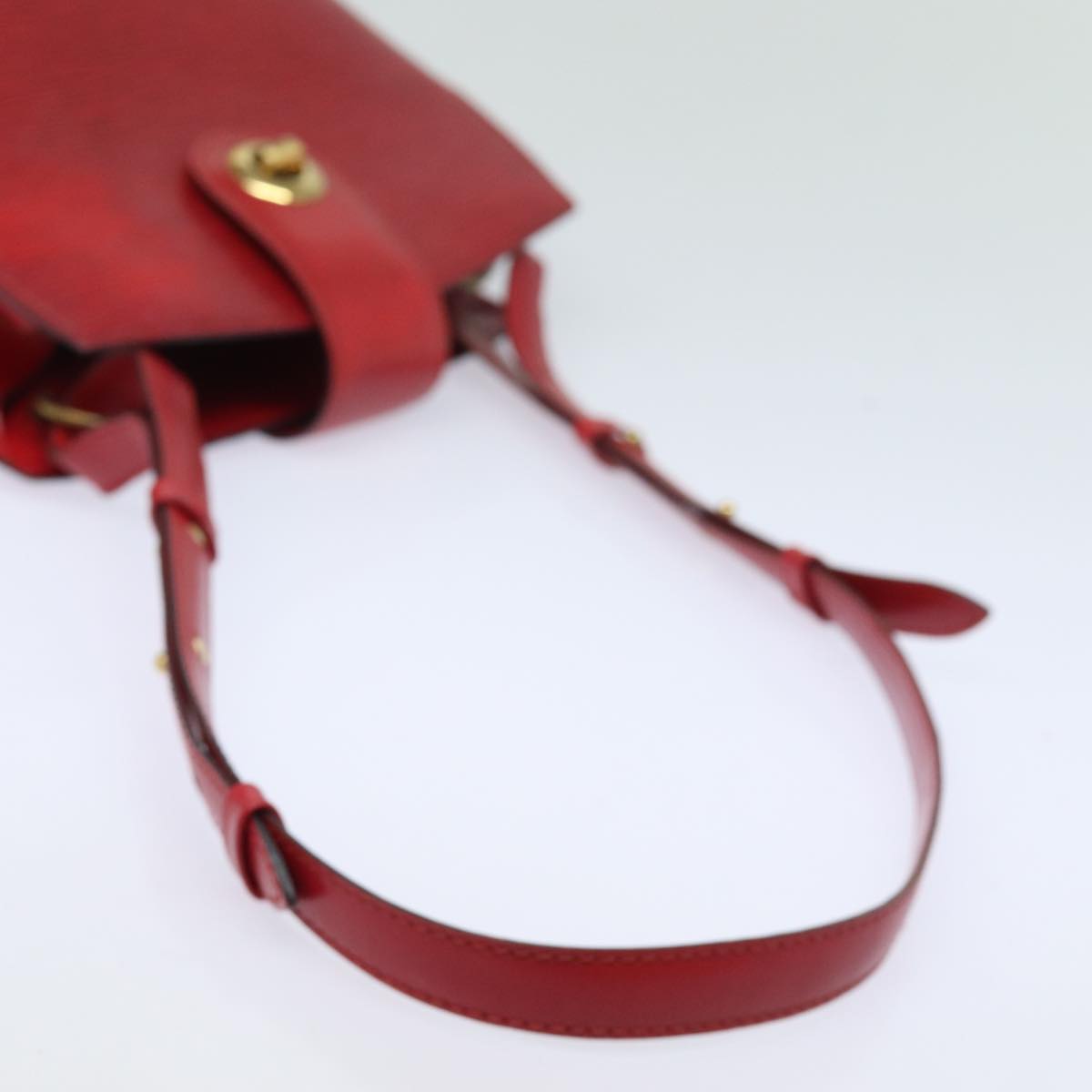 LOUIS VUITTON Epi Cluny Shoulder Bag Red M52257 LV Auth 81583